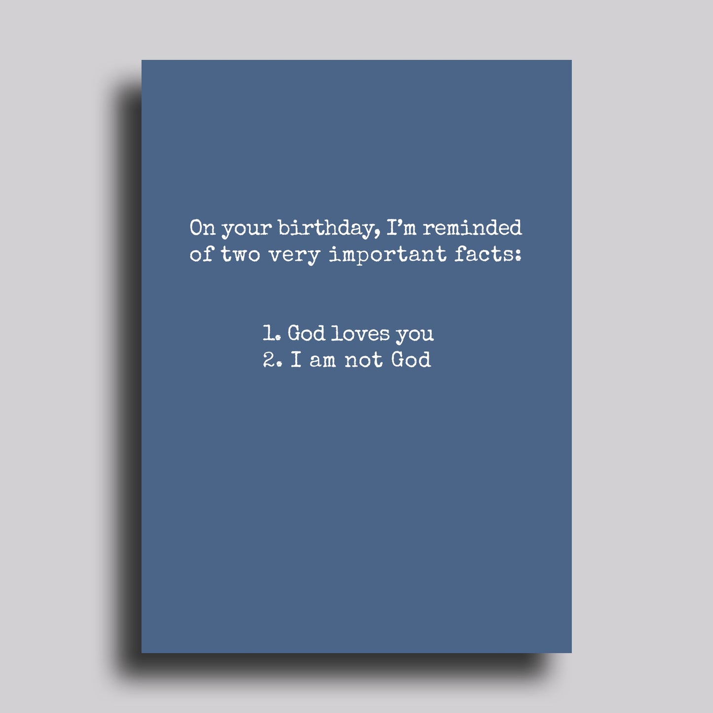 God Loves You Birthday Greeting Card