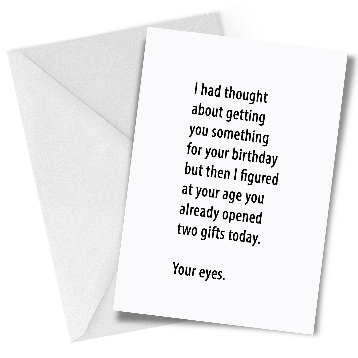 Opened Two Gifts Greeting Card Birthday