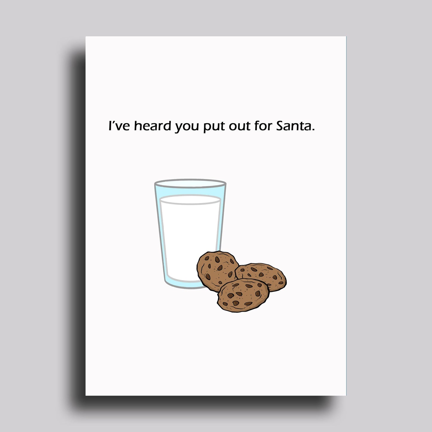 Put Out for Santa Christmas Card