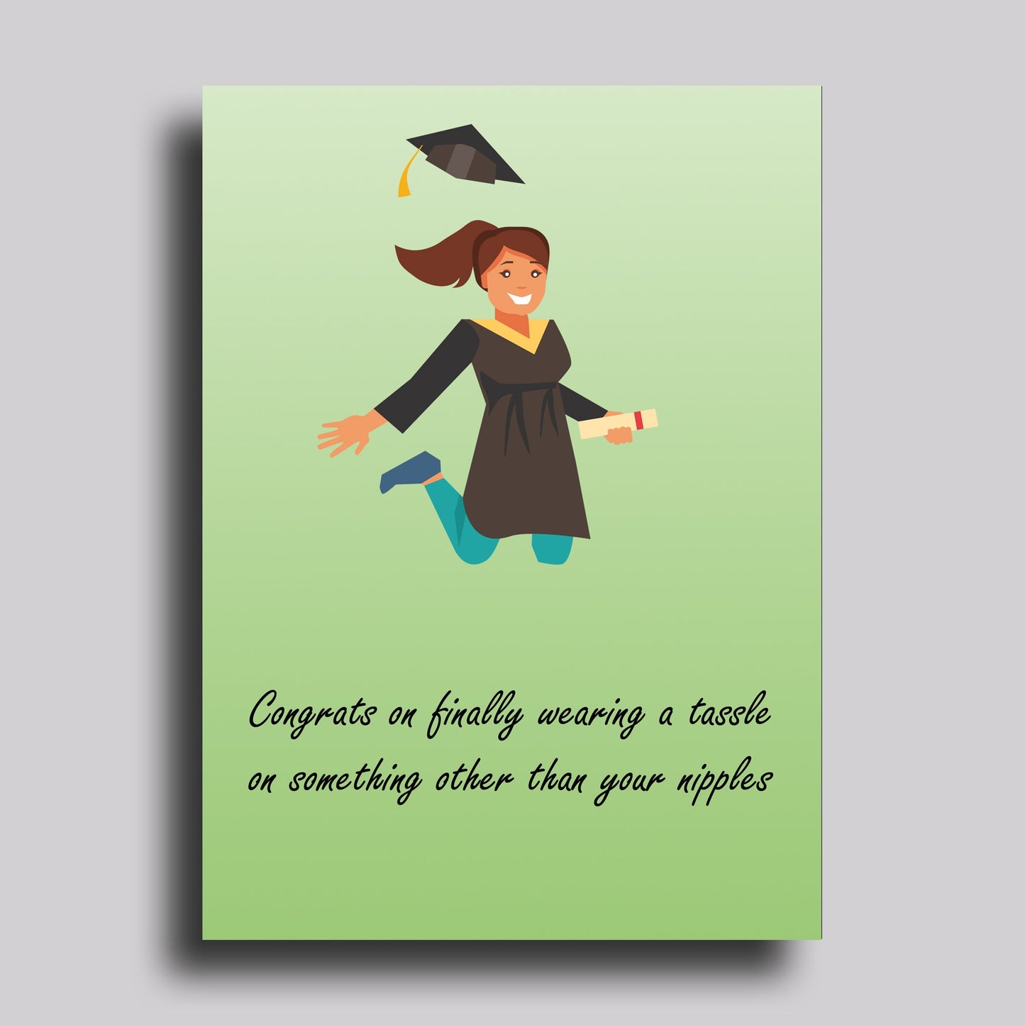 Tassle Greeting Card Congratulations Graduation