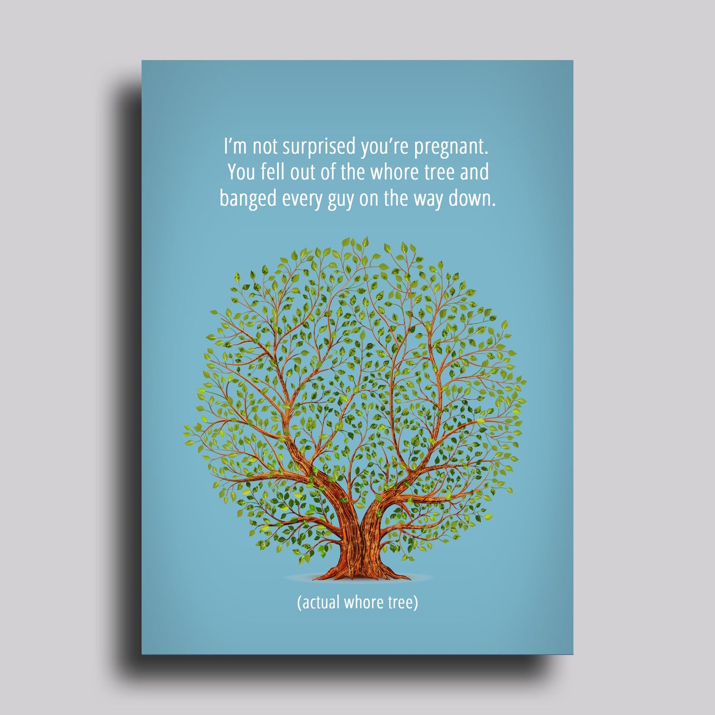 Whore Tree Greeting Card
