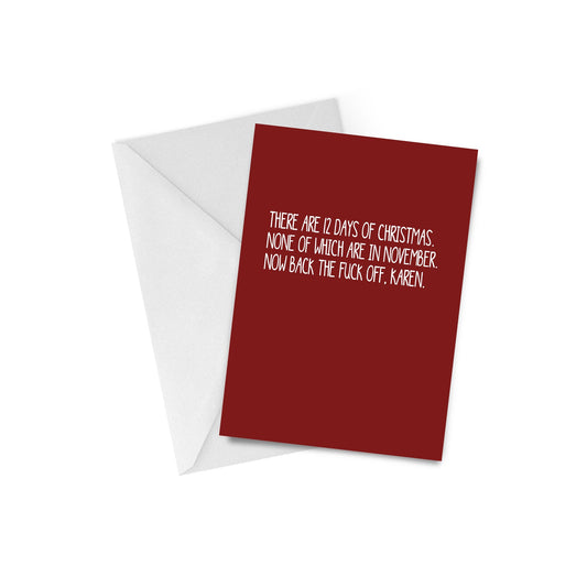 12 Days of Xmas Greeting Card CLEARANCE