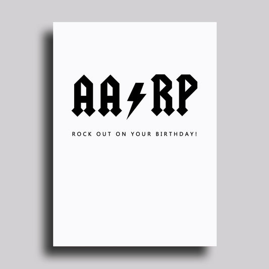 AARP AC/DC Greeting Card Birthday