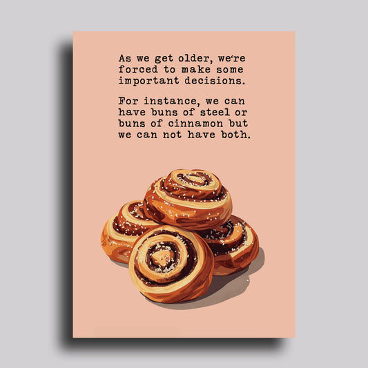 Buns of Cinnamon Birthday Card