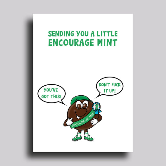 Encourage Mint Greeting Card