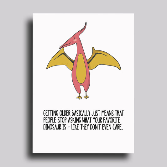 Favorite Dinosaur Birthday Card