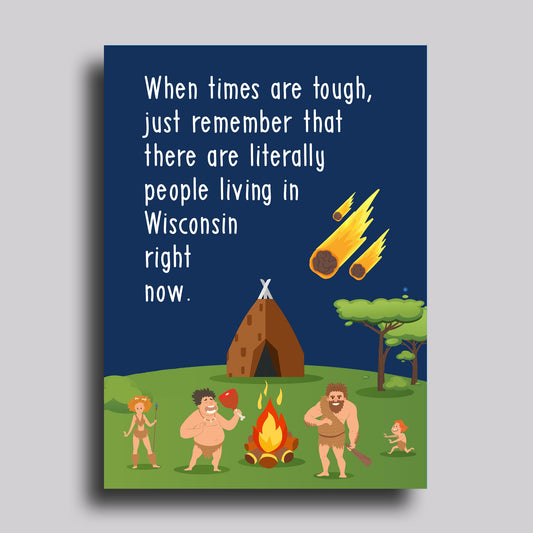 Living In Wisconsin Greeting Card Sympathy