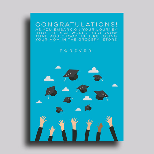Losing Your Mom Graduation Greeting Card
