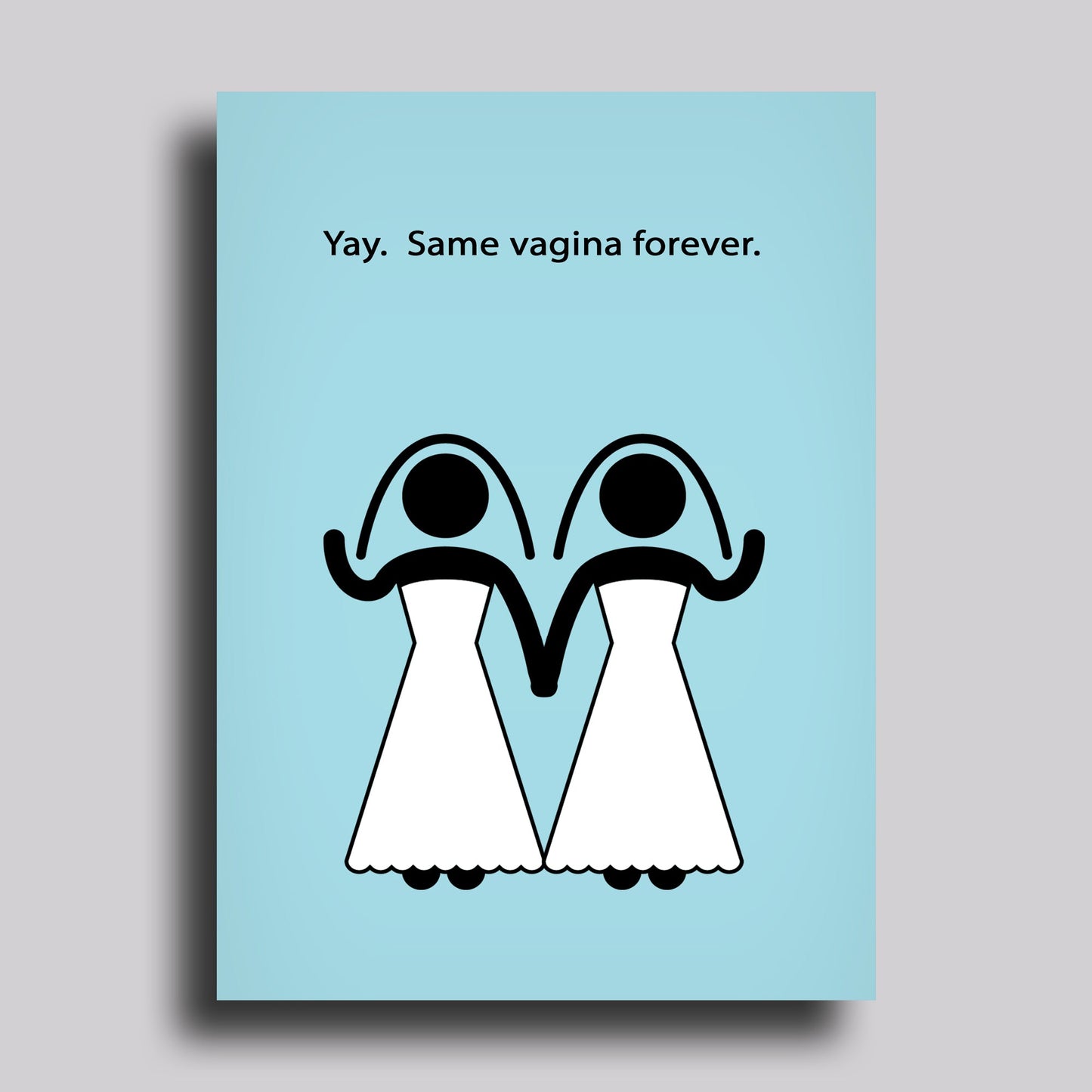 Same Vagina Forever Alternative Greeting Card Marriage