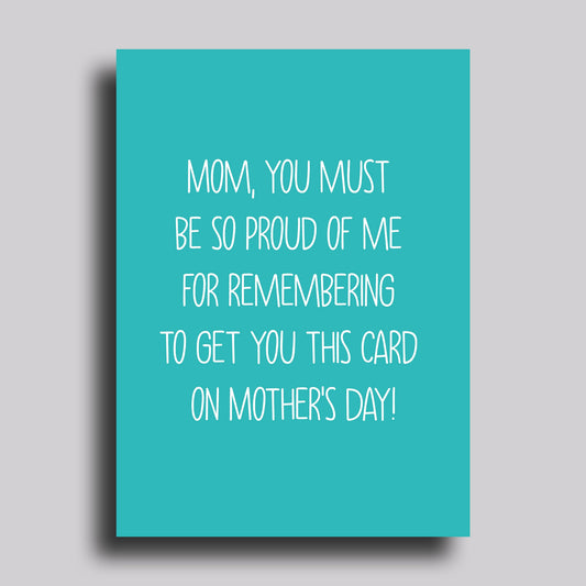 So Proud Greeting Card Mother's Day