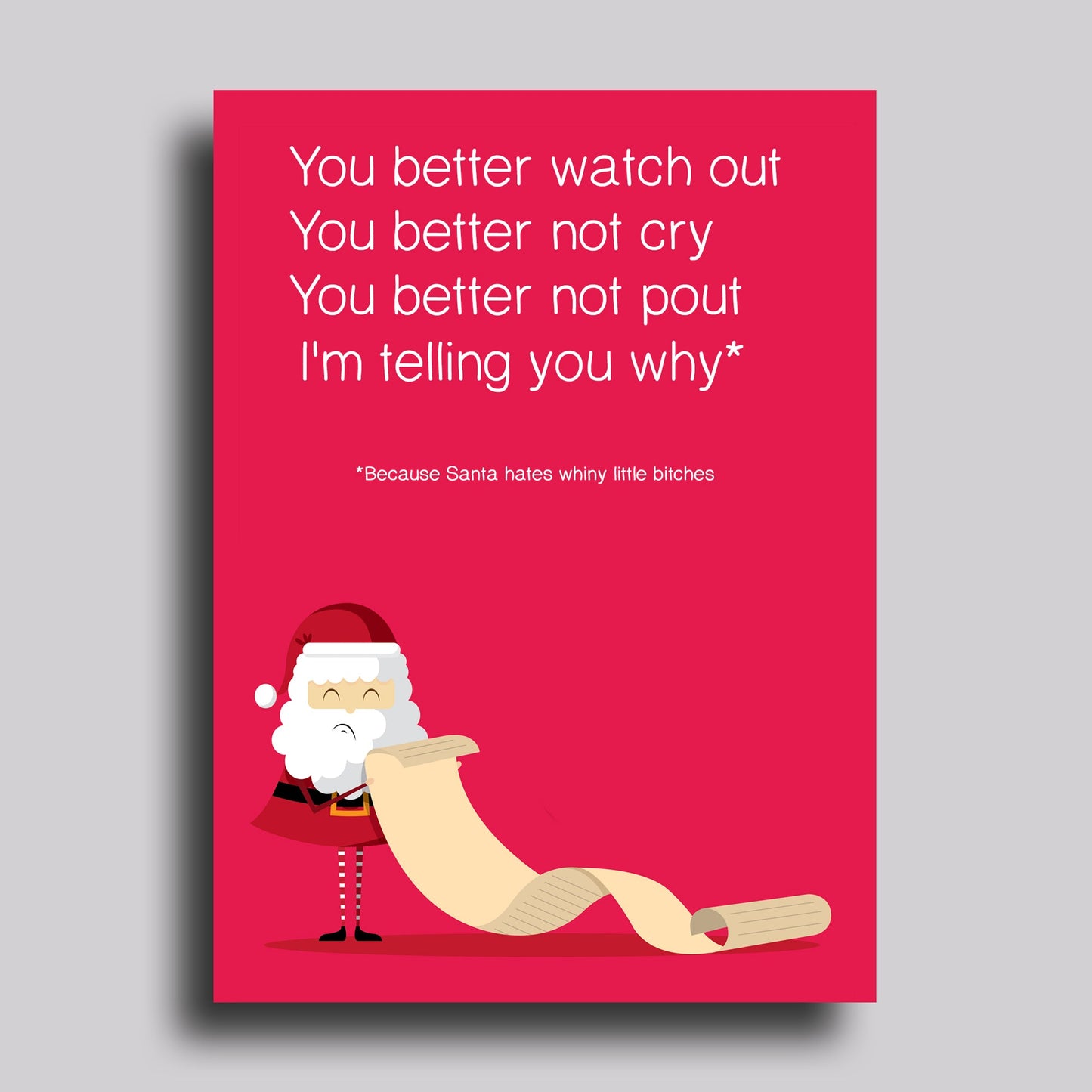 You Better Watch Out Christmas Greeting Card