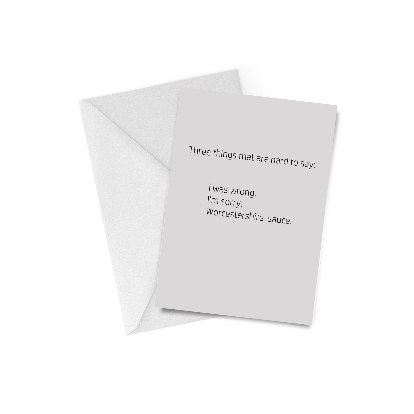 Apology Card: Things that are hard to say